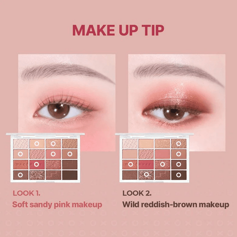 韩国 WAKEMAKE唯可魅 唯可魅 鱿鱼游戏限定版 柔和模糊眼影盘 24号血腥游戏模糊 14g 5