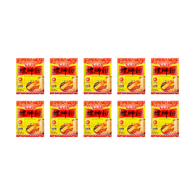 Luobawang X Yami Luosifen River Snails Flavour Rice Noodles ,9.87 oz*10 Packs【Value Pack】