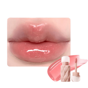 【中国直邮】 皮可熊 好嘟丰唇蜜2.0升级款 【淡颜裸闪】P02碎冰沙 轻裸碎闪 纯欲淡颜 清透显色 不易拉丝糊嘴 水光唇蜜唇釉 口红精华 2.3g 1支