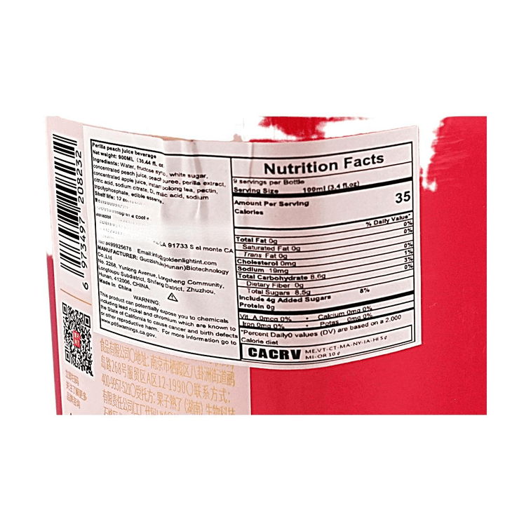 Perilla & Peach Mixed Fruit Juice Drink 30.43 fl oz 4
