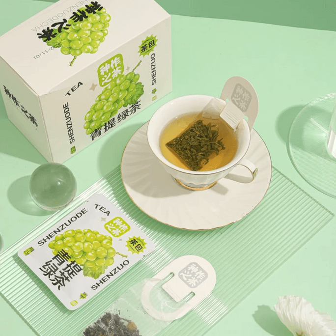 神作之茶 青提绿茶 水果茶茶包 3g*15包入