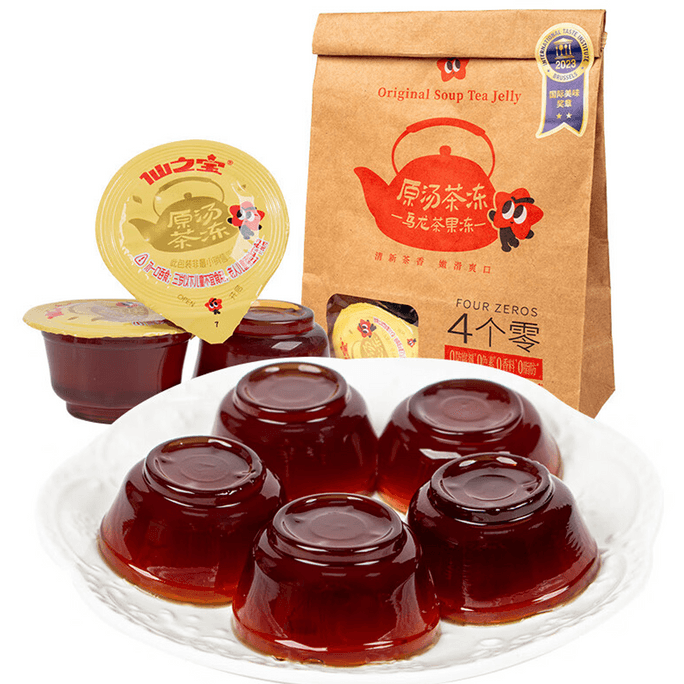 Oolong Tea Jelly Cups - Leisure Snack 40g x 8 Cups