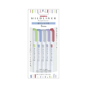 ZEBRA Mild Liner 5-Color Set