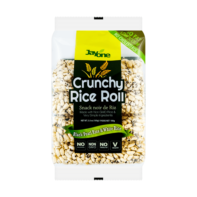 크런치 라이스 롤 블랙 & 흰쌀밥 100g