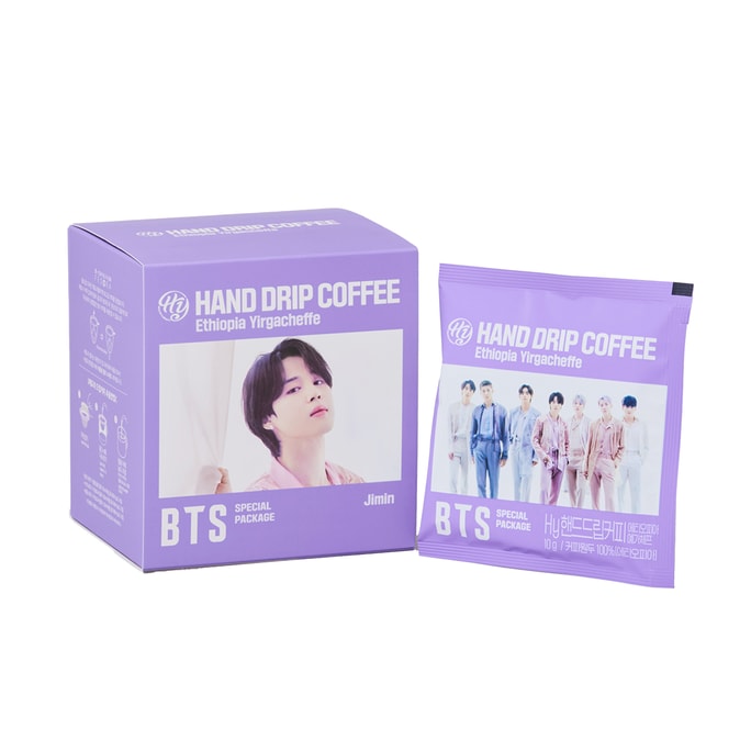 코리아 케이프로덕트포유 방탄소년단 멤버 초보자 에티오피아 이르가체프 커피 1박스 (지민)