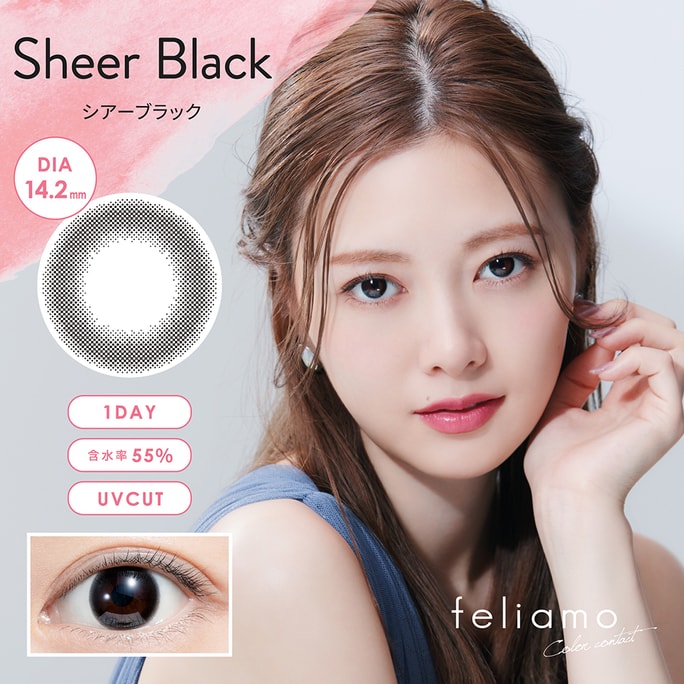 Daily Disposable Beauty Eye Sheer Black 10pcs  -5.00(500)