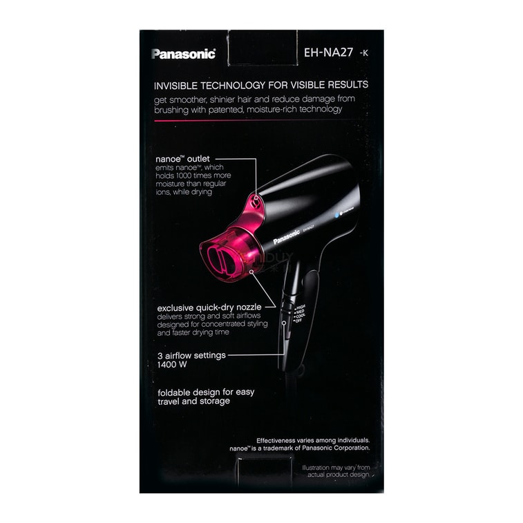 ナノイー コンパクトヘアドライヤー EH-NA27-K ＠コスメ賞受賞 5