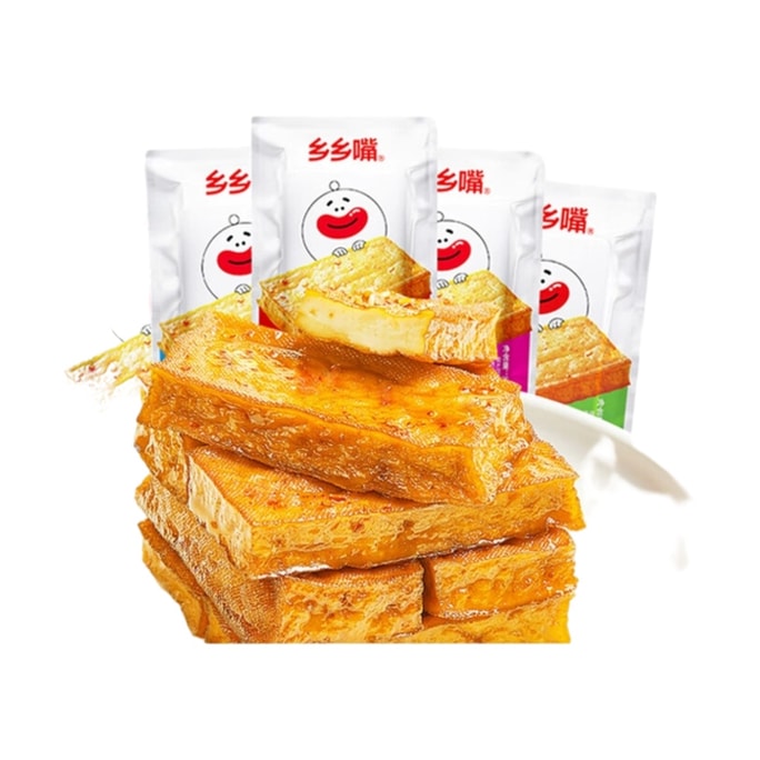 Puree dried bean curd snack 20g*5 bags.