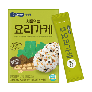 첫 요리 가루, 야채 고기 & 해초, 0.88 oz【무첨가 베이비 조미료】