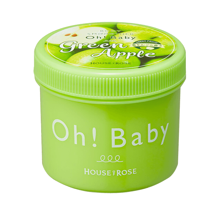 HOUSE OF ROSE OH! BABY Limited Edition Glossy Soft Body Exfoliating Scrub Green Apple Flavor 350g