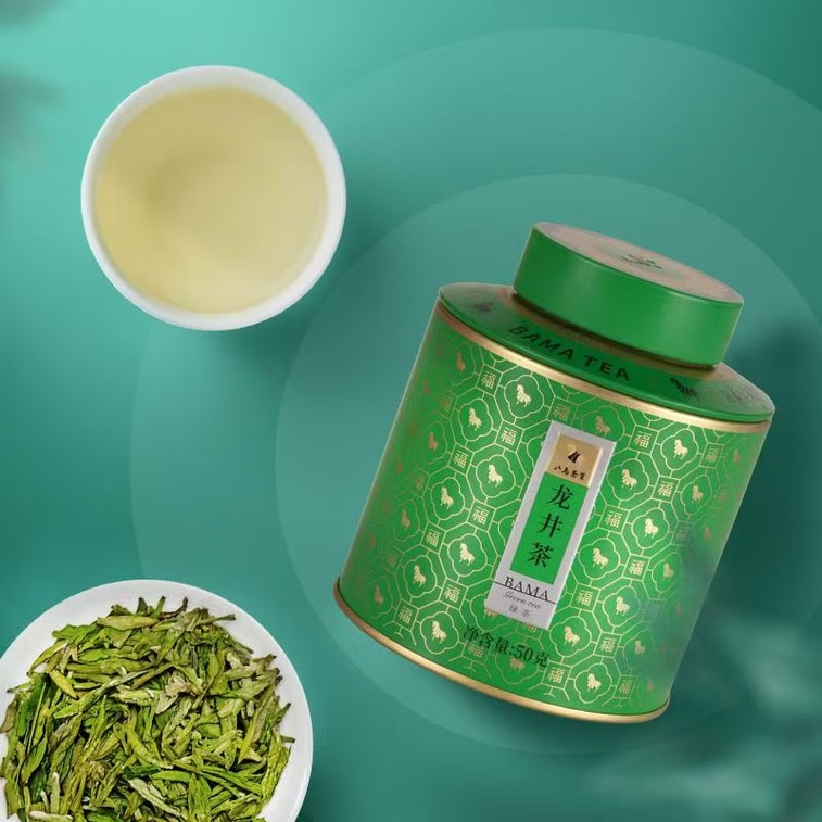 【中国直送】八馬茶業 プレミアム清明前龍井緑茶（50g×1缶） 5
