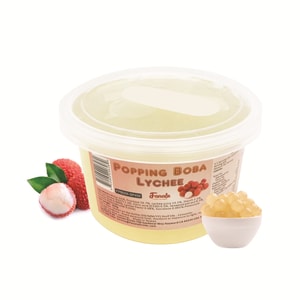 ファナリ マジックビーンズ ポッピングボバ タピオカパール ライチ味 500g