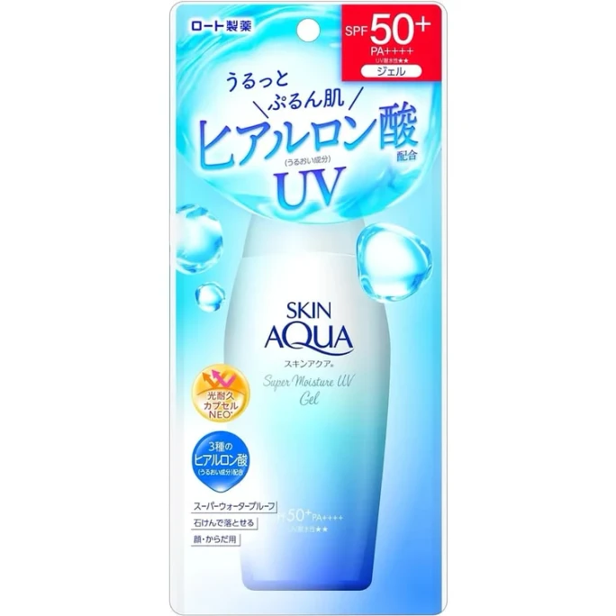 ROHTO SKIN AQUA UV Super Moisture Gel Sunscreen SPF50+ PA++++ 110g
