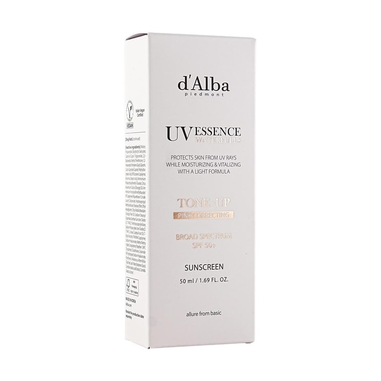 UV 에센스 워터풀+ 선크림, 핑크 톤업 선크림, SPF50+, 47ml - 비건, 수분 공급 (미국 버전) 6