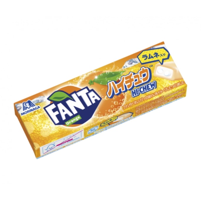 【日本直邮】日本森永MORINAGA 日本本土版 HI-CHEW 果汁软糖 芬达汽水软糖 橘子味 7粒