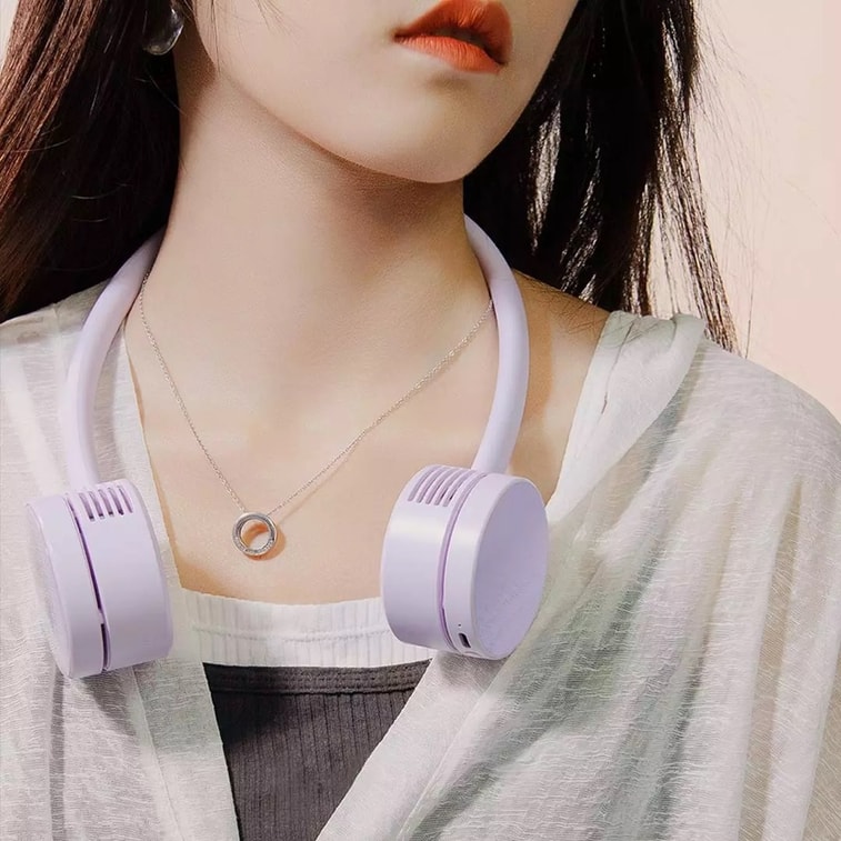 【中国直邮】小米有品质零挂脖风扇 紫色 5