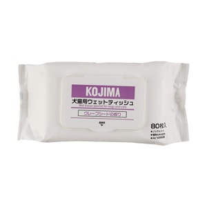 ペットウェットティッシュ フルーティの香り 80枚