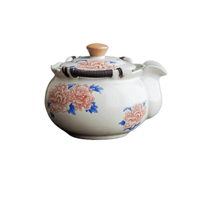 【中国直邮】 一品仟堂 汝窑陶瓷防烫手抓壶高颜值功夫茶具泡茶壶 11*7.5厘米