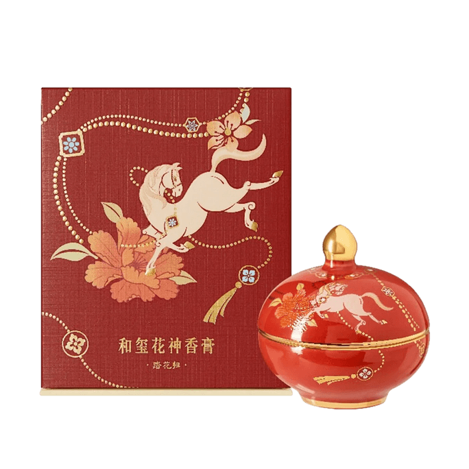 Twelve Flower Deities Solid Perfum Balm, Divine Steed Treads Flowers, 0.35oz.【Limited Edition】