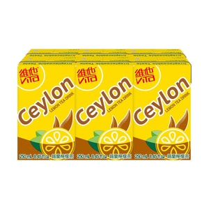 VITA セイロン レモンティー 6パック* 8.45 fl oz【バリューパック】