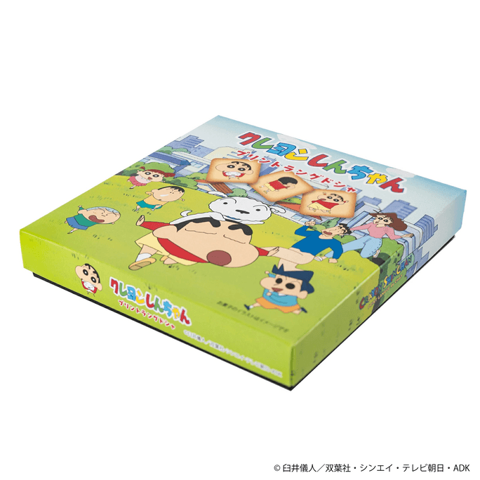 【日本直邮】 日本 长登屋 蜡笔小新猫舌饼干 10枚