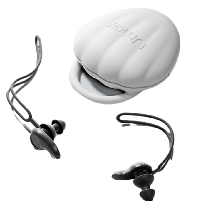 【Expédition directe de Hong Kong】 Bouchons d'oreilles de natation Yami*2+Boîte*1 Noir Nuit Prévention de l'otite moyenne
