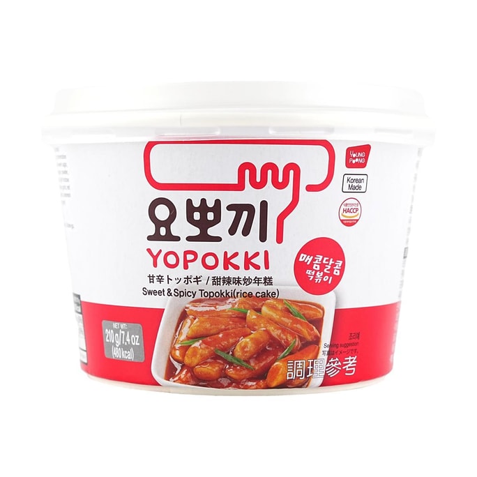 韩国YOPOKKI 即食炒年糕 甜辣味 210g