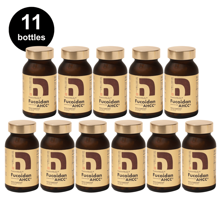 日本 自然醣 褐藻糖胶AHCC® 10瓶送1瓶 每瓶160颗​ 天然免疫支持 两种褐藻糖胶与AHCC®完美结合 用于肝脏保护与免疫辅助 减少肝发炎反应 全面提升免疫力 4