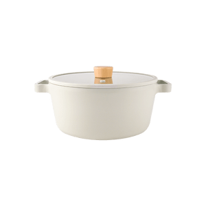 유리 뚜껑이 있는 피카 4qt 스톡포트 24cm