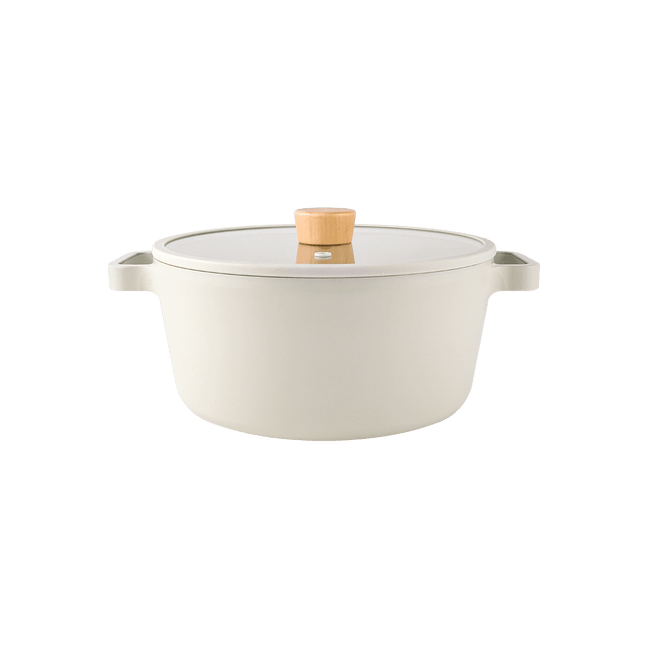 Fika 4qt Stock Pot with Glass Lid 24cm