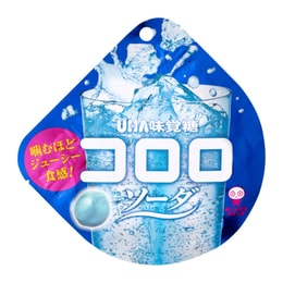 【日本直效郵件】 UHA悠哈味覺糖 全天然果汁軟糖 期限限定 蘇打口味 40g