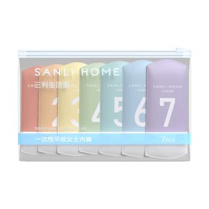 Antibacterial Pure Cotton Sterile Disposable Underwear Morandi Color L 7pcs