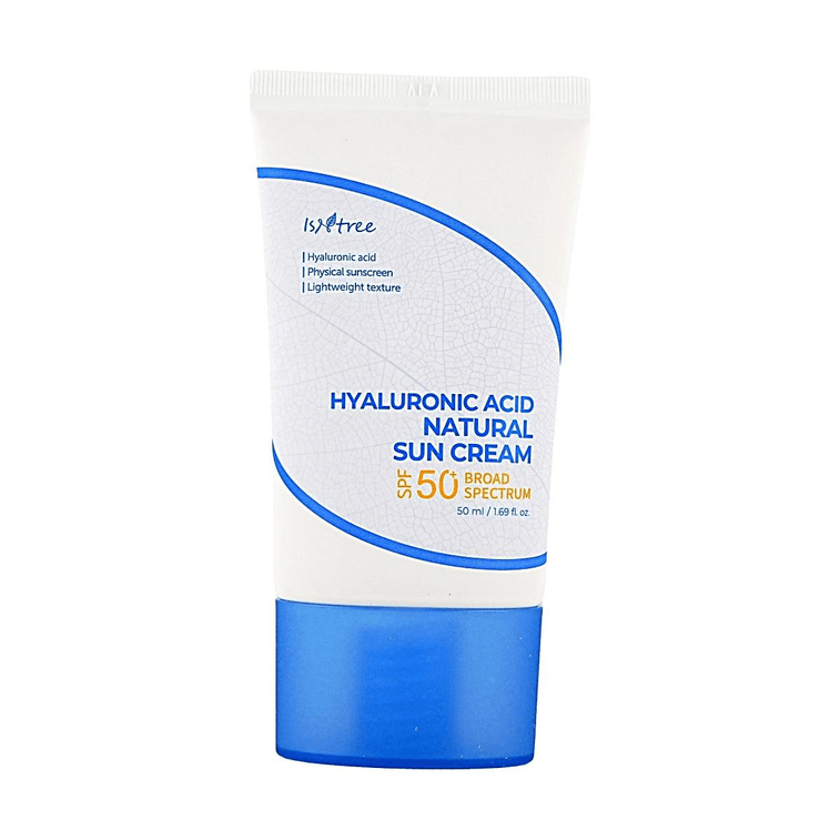 Crème solaire naturelle à l'acide hyaluronique, 1,7 oz, crème solaire hydratante légère à large spectre pour peaux sensibles 6
