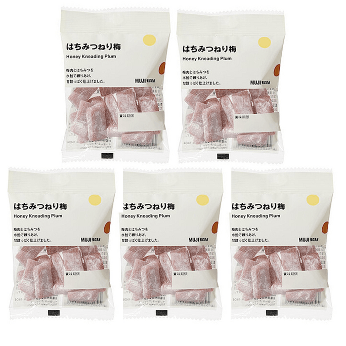 【日本からの直送品】日本製 無印良品 はちみつおつまみ 梅スライス 5パック【超お得セット】
