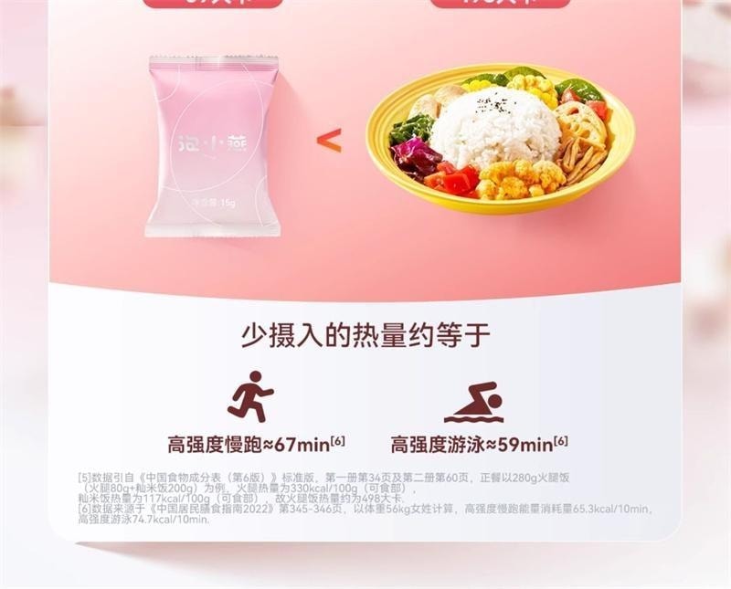 【中国直邮】 泡小燕 五白冻干燕窝银耳饮 羹山药百合莲子免煮养生冲泡即食燕窝饮 15g*6包/盒