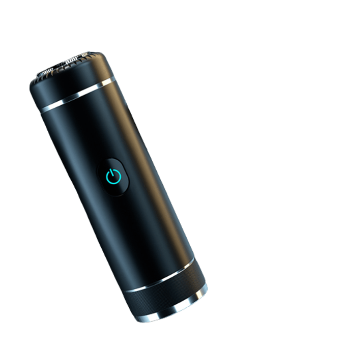 Car mini portable rechargeable floating shaver black