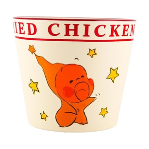 川岛屋 星星人浮雕爆米花碗 可爱陶瓷碗餐具 5.5"