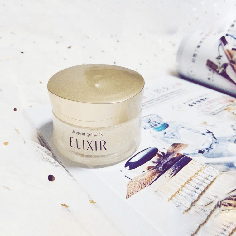 【日本直郵】ELIXIR怡麗絲爾 彈性膠原補水睡眠面膜105g 塗抹免沖洗補水保濕修護 3