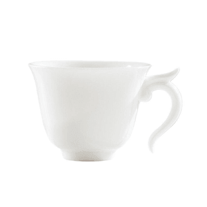 【中国直邮】 一品仟堂 陶瓷茶杯主人杯单杯品茗杯日式轻奢简约 月白玲珑如意杯 60毫升