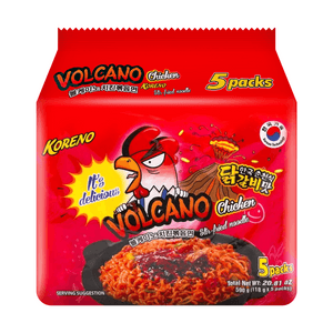 ボルケーノ スパイシーチキン味ヌードル 4.16オンス 5個パック