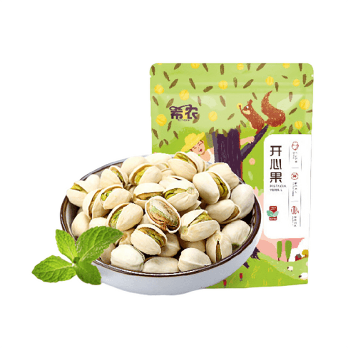 【中国直邮】 希农 开心果原味新货坚果零食干果仁炒货自然开口无漂白250g*1袋