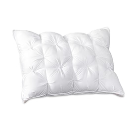 Luxury Goose Down Pillow Queen - 3-Layer Support, Silky Twisted Fabric, Breathable, Hypoallergenic, Lasting Comfort