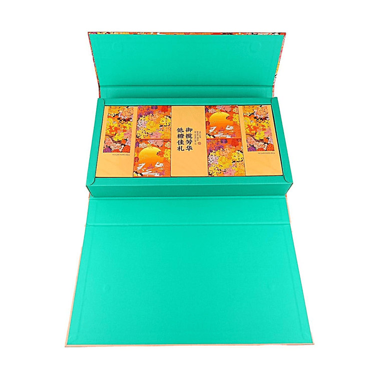 Low Sugar Momoyama Mooncake Gift Box, 8 Flavors 10 Pieces, 27.51 oz[Chinese Wolfberry & Yam+Taro+Black Sesame+Osmanthus] 4