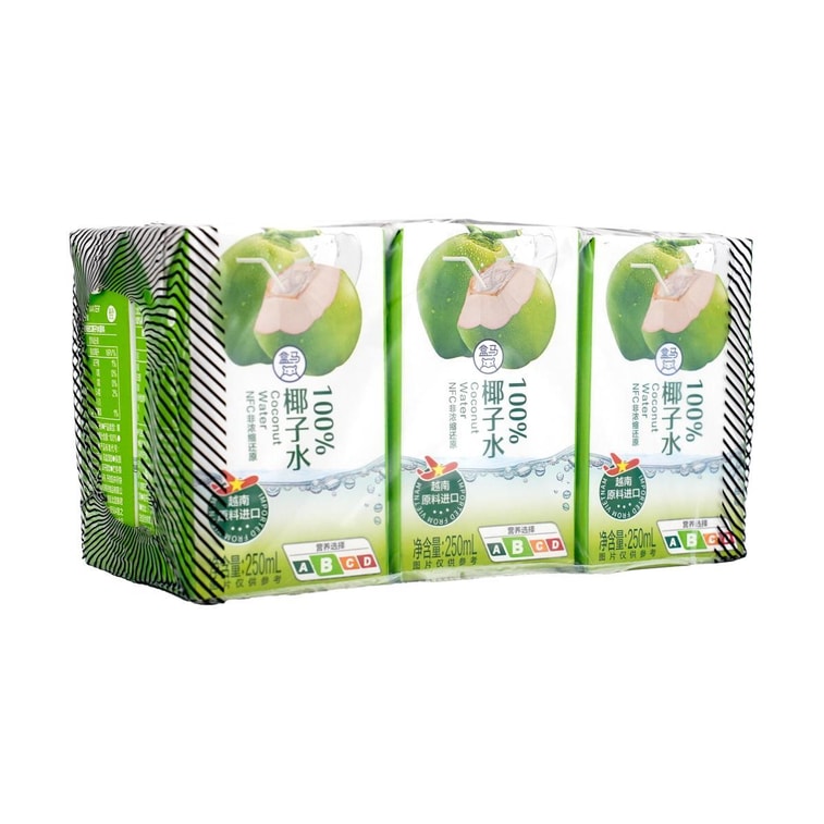 盒马 100%椰子水 NFC椰汁 250ml*6盒【配料干净0添加】【富含电解质】 4