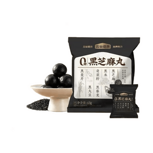 【대만(중국) 직배송】 오곡마방 흑지양 무설탕 흑임자환 63g*2개 수제 환