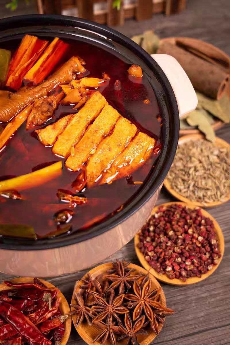 【中國直郵】 曹氏鴨脖 麻辣燙底料 小火鍋調味料 香辣爆辣 辣滷料包 調味醬 【麻辣鮮香十足】微辣160g*1袋