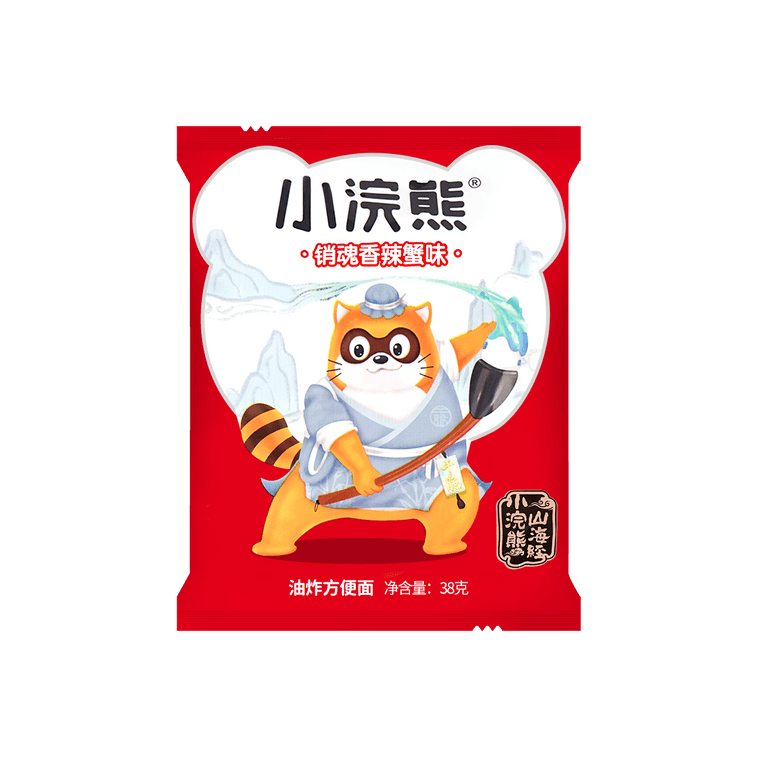 【Value Pack】Spicy Crab Crispy Noodles - Crunchy Snack, 1.23 oz*6 5