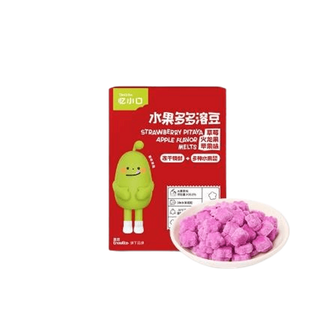 Freeze-Dried Fruit Lots Of Beans Children'S Baby Snack Strawberry Dragon Fruit Apple Flavor 18G/ Box