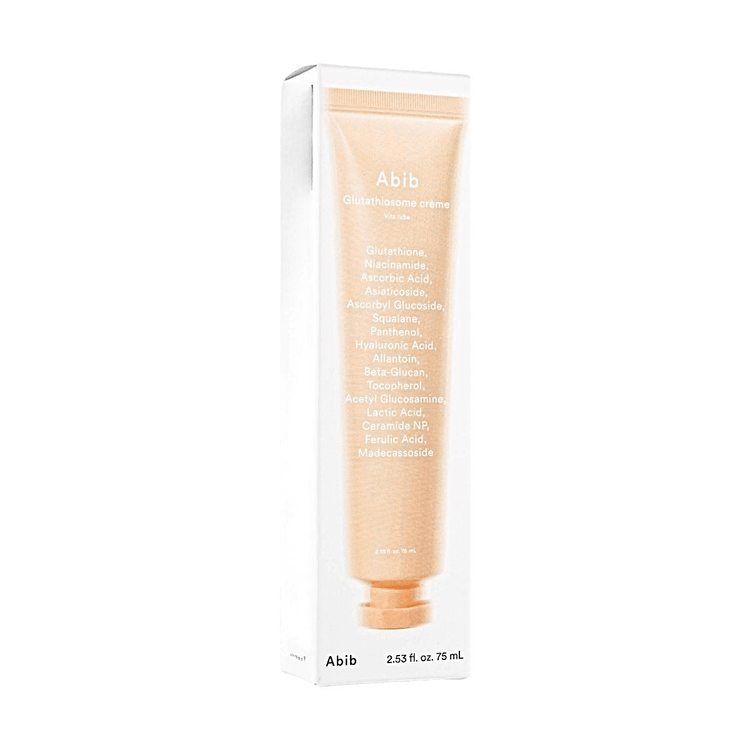 glutathione tube Abib Glutathiosome Creme Vita 2.54fl oz【Glutathione + Vitamin Brightening Moisture】 Face Serum Size:10,000 mcg per 15 mL tube do i need bac