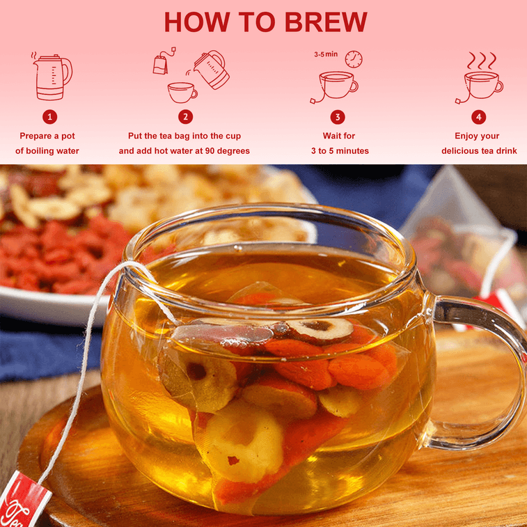  Seelo 美国现货 精品桂圆红枣枸杞茶200g 养生四宝元气花茶 6